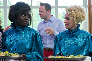 In The Long Run. Image shows from L to R: Agnes (Madeline Appiah), Kirsty (Kellie Shirley)