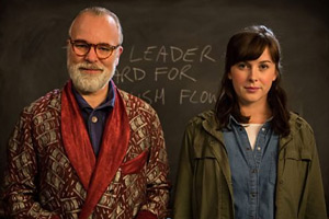 Inside No. 9. Image shows from L to R: Professor Squires (Steve Pemberton), Nina (Alexandra Roach). Copyright: BBC