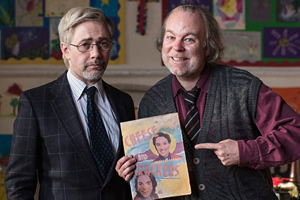 Inside No. 9. Image shows from L to R: Tommy Drake (Reece Shearsmith), Len Shelby (Steve Pemberton). Copyright: BBC