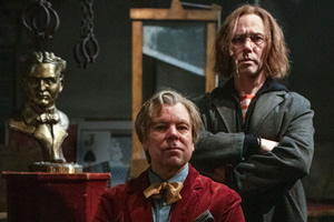Inside No. 9. Image shows from L to R: Willy Wando (Steve Pemberton), Neville Griffin (Reece Shearsmith)