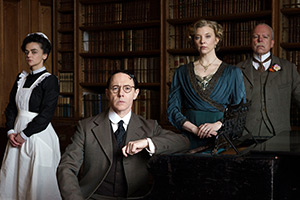 Inside No. 9. Image shows left to right: Devonshire (Hayley Squires), Jonah (Reece Shearsmith), Lillian (Natalie Dormer), Dickie (Steve Pemberton)