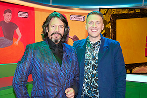 Joe Lycett's Got Your Back. Image shows from L to R: Laurence Llewelyn-Bowen, Joe Lycett