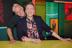 Joe Lycett's Got Your Back. Image shows from L to R: Jamie Laing, Joe Lycett