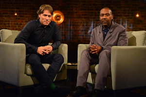 John Bishop In Conversation With.... Image shows from L to R: John Bishop, Lenny Henry. Copyright: Lola Entertainment