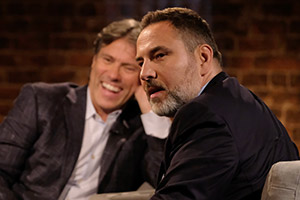 John Bishop In Conversation With.... Image shows from L to R: John Bishop, David Walliams. Copyright: Lola Entertainment