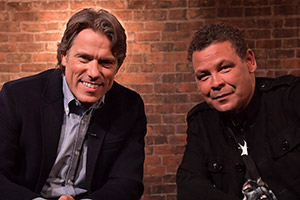 John Bishop In Conversation With.... Image shows from L to R: John Bishop, Craig Charles. Copyright: Lola Entertainment