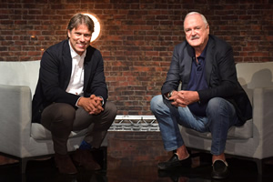 John Bishop In Conversation With.... Image shows from L to R: John Bishop, John Cleese. Copyright: Lola Entertainment