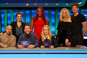 Jon & Lucy's Odd Couples. Image shows left to right: Jonathan Goodwin, Amanda Abbington, Jon Richardson, Charlene Douglas, Lucy Beaumont, Kimberly Wyatt, Max Rogers