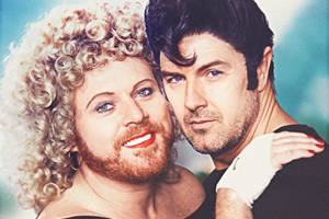 The Keith & Paddy Picture Show. Image shows from L to R: Sandy (Leigh Francis), Danny (Paddy McGuinness). Copyright: Talkback