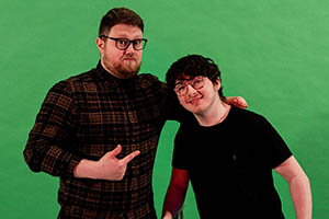 Laugh Lessons. Image shows from L to R: Peter (Peter Selwood), Jack (Jack Carroll)
