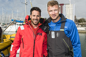 A League Of Their Own. Image shows from L to R: Jamie Redknapp, Andrew Flintoff. Copyright: CPL Productions