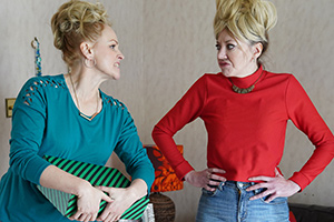 Mandy. Image shows from L to R: Susan Blower (Maxine Peake), Mandy (Diane Morgan)