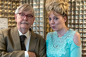 Mandy. Image shows from L to R: Engineer Woodcock (Tom Courtenay), Mandy (Diane Morgan)