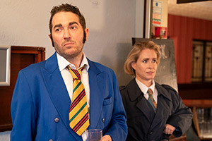 Meet The Richardsons. Image shows left to right: Jon (Jon Richardson), Lucy (Lucy Beaumont)