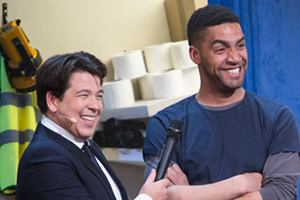 Michael McIntyre's Big Show. Image shows from L to R: Michael McIntyre, Shannon Taiwo