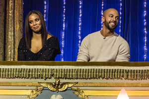 Michael McIntyre's Big Show. Image shows from L to R: Rochelle Humes, Marvin Humes. Copyright: Hungry McBear