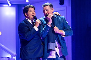 Michael McIntyre's Big Show. Image shows left to right: Michael McIntyre, Tony Hadley