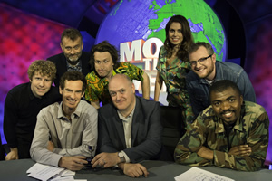 Mock The Week. Image shows from L to R: Josh Widdicombe, Hugh Dennis, Andy Murray, Milton Jones, Dara O Briain, Ellie Taylor, Miles Jupp, Loyiso Gola. Copyright: Angst Productions