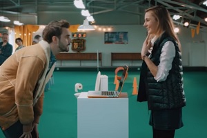 Modern Horror Stories. Image shows from L to R: Jamie (Luke Kempner), Holly (Georgia Maguire). Copyright: Comedy Central