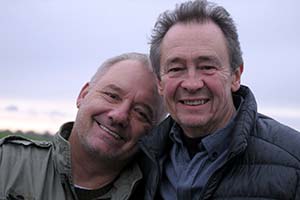 Mortimer & Whitehouse: Gone Fishing. Image shows from L to R: Bob Mortimer, Paul Whitehouse. Copyright: Owl Power