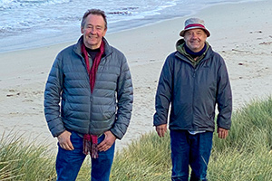 Mortimer & Whitehouse: Gone Fishing. Image shows from L to R: Paul Whitehouse, Bob Mortimer. Copyright: Owl Power