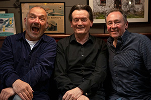 Mortimer & Whitehouse: Gone Fishing. Image shows left to right: Bob Mortimer, Feargal Sharkey, Paul Whitehouse