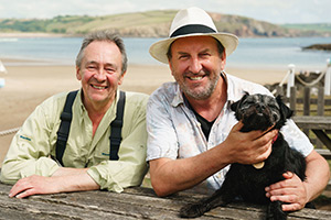 Mortimer & Whitehouse: Gone Fishing. Image shows left to right: Paul Whitehouse, Lee Mack