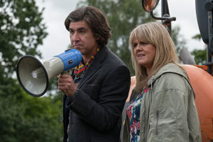 Mount Pleasant. Image shows from L to R: Adam Wyatt (James Lance), Lisa Johnson (Sally Lindsay). Copyright: Tiger Aspect Productions