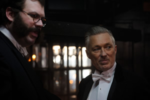 Murder In Successville. Image shows from L to R: DI Sleet (Tom Davis), Martin Kemp. Copyright: Tiger Aspect Productions