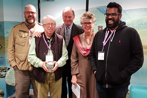 The Museum Of Curiosity. Image shows from L to R: Phill Jupitus, Roger Graef, John Lloyd, Prue Leith, Romesh Ranganathan. Copyright: BBC