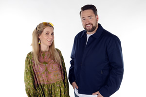 My Favourite Sketch. Image shows from L to R: Sally Phillips, Jason Manford. Copyright: Potato