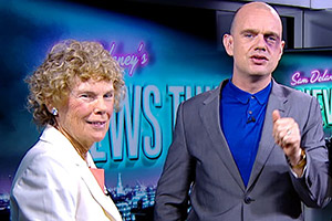 Sam Delaney's News Thing. Image shows from L to R: Kate Hoey, Sam Delaney