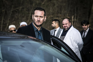 No Offence. Image shows from L to R: D.C. Spike Tanner (Will Mellor), Paddy Kenny (Victor McGuire). Copyright: AbbottVision