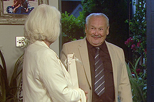 Not Going Out. Image shows from L to R: Carol (Susie Blake), Frank (Bobby Ball)