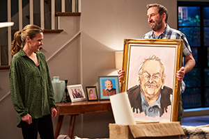 Not Going Out. Image shows from L to R: Lucy (Sally Bretton), Lee (Lee Mack)