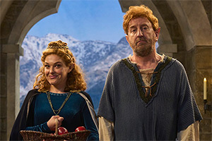 Not Going Out. Image shows left to right: Lucy (Sally Bretton), Lee (Lee Mack)