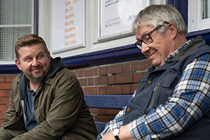 Only Child. Image shows left to right: Richard (Greg McHugh), Ken (Gregor Fisher)