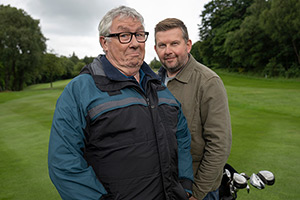 Only Child. Image shows left to right: Ken (Gregor Fisher), Richard (Greg McHugh)