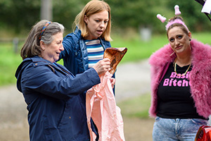 The Other One. Image shows from L to R: Dawn (Caroline Quentin), Cathy (Ellie White), Cat (Lauren Socha)