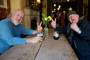 Perfect Pub Walks With Bill Bailey. Image shows left to right: Bill Bailey, Shaun Ryder