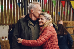 Pitching In. Image shows from L to R: Frank (Larry Lamb), Carys (Caroline Sheen)