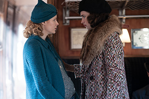 The Pursuit Of Love. Image shows from L to R: Fanny Logan (Emily Beecham), Linda Radlett (Lily James)