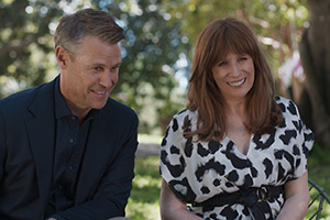 Queen Of Oz. Image shows left to right: Teddy (Rodger Corser), Queen Georgiana (Catherine Tate)