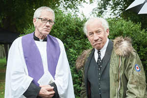 The Rebel. Image shows from L to R: Vicar (Michael Bertenshaw), Henry Palmer (Simon Callow). Copyright: Retort