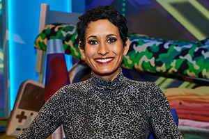 Rhod Gilbert's Growing Pains. Naga Munchetty