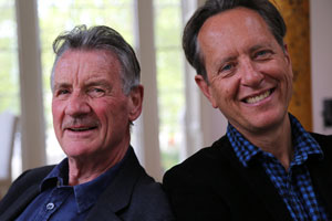 Richard E. Grant On... Ealing Comedies. Image shows from L to R: Michael Palin, Richard E. Grant. Copyright: Phil McIntyre Entertainment