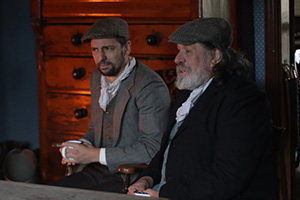 Ricky & Ralf's Very Northern Road Trip. Image shows from L to R: Ralf Little, Ricky Tomlinson. Copyright: North One Television