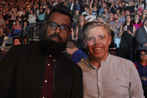 Rob And Romesh Vs. Image shows from L to R: Romesh Ranganathan, Rob Beckett. Copyright: CPL Productions