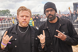 Rob And Romesh Vs. Image shows left to right: Rob Beckett, Romesh Ranganathan