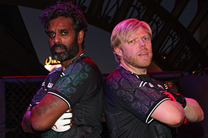 Rob And Romesh Vs. Image shows left to right: Romesh Ranganathan, Rob Beckett